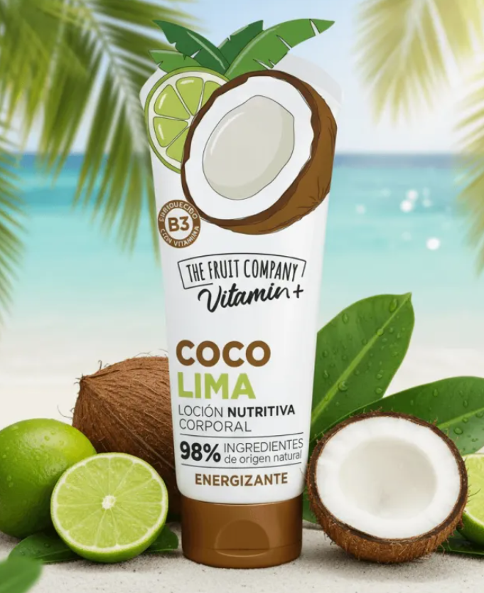 Crème corporelle - Senteur Coco & Citron vert - The Fruit Company