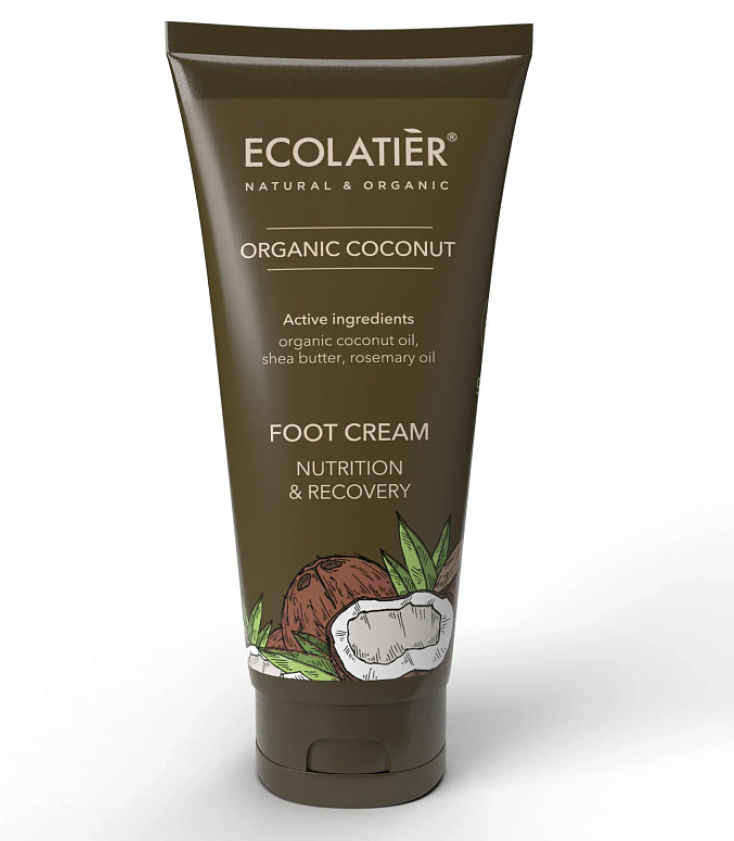 Crème pieds bio - Senteur Noix de Coco - Ecolatier