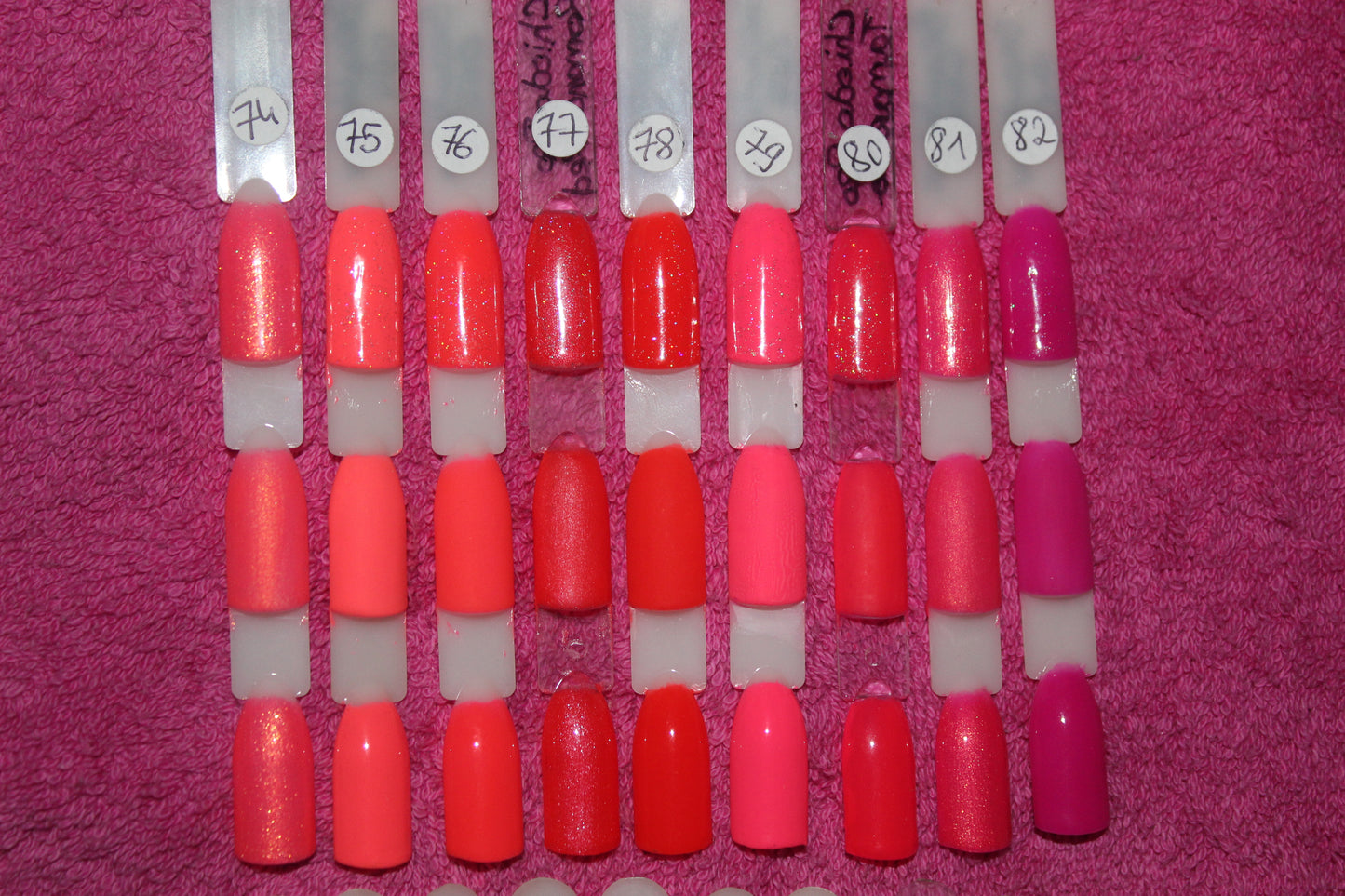 Couleur unie (Collection neon jaune-orange-rose)